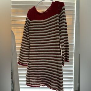 Stripe sweater dress-Size medium